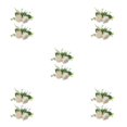 thumbnail image 2 of Ounissouiy 2 piezas decoración de pastel de bodas fiesta de compromiso de plantas rosas Type2 NO2, 2 of 6