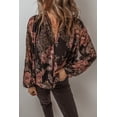 thumbnail image 4 of Chic and Casual Black Floral Blouse - Perfect for Spring Daily Wear - [ZhiHiMeRi] | (US 12-14)L, 4 of 12