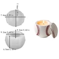 thumbnail image 3 of Silicone Baseball Candle Holder and Decorative Storage Figurine for Unique Home, 3 of 6