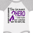 thumbnail image 4 of Inktastic Pancreatic Cancer Bravest Hero I Ever Knew 1 Boys or Girls Baby Bodysuit, 4 of 5