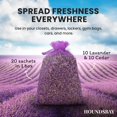 thumbnail image 3 of Sachet HOUNDSBAY de cedro y lavanda totalmente naturales (paquete de 20), 3 of 7