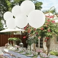 thumbnail image 4 of PMU Premium Latex Balloons - Jumbo Size Balloons for Birthdays, Wedding Parties, Baby Shower, Indoor & Outdoor Party Events & Decoration Supplies - Made in USA, 36 Inch Pearl White, Pkg/6, 4 of 7
