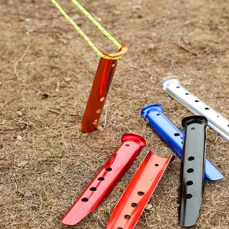 JZROCKER 10pack Outdoor Travel Camping Tarps Stakes Ground Stakes Organizers Tent Pegs