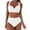 White, variant on Cathalem 2 Piece Bathing Suits for Women High Waisted Color Block Swimsuit 2025 Summer Beach Swim Bathing Suit (AG,M)