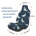 thumbnail image 3 of Wukai Glowing Butterfly Full Set Car Seat Covers with Soft Padding Universal Auto Front Seats Protector and Cushion Mat, 3 of 5