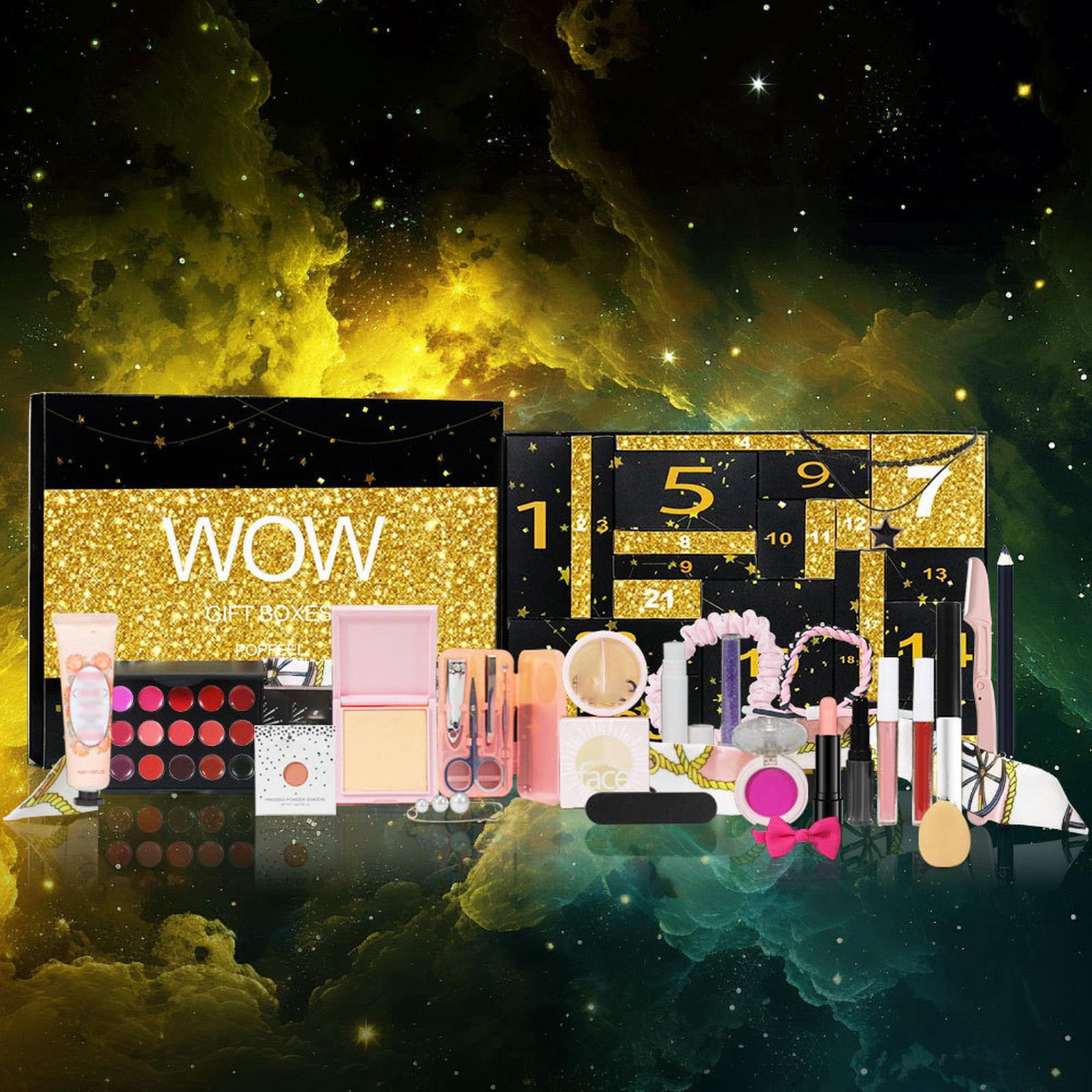 Clearance Sale! Lssam Calendar 2024-2025 Wall Calendar Makeup Advent Calendar 2024 Christmas Makeup Surprise Box For Women 24 Days Countdown Calendar Beauty Advent Calendar Xmas Gift Box Calendar