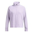 thumbnail image 4 of Women's Under Armour Rival Fleece Textured Half Zip Top Color: Black Size: X SMALL, 4 of 4