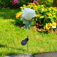 thumbnail image 5 of EWASWON Christmas Solar Artificial Rose Garden Stakes - Waterproof Outdoor Decor, Christmas Gift, Yellow LED Lights for Lawn & Garden, 5 of 9