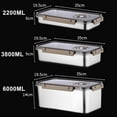 thumbnail image 1 of (Grande Rectangular) Acero Inoxidable Alimentos Sellado Almacenamiento Crisper Caja Con Tapa, 1 of 12