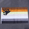 thumbnail image 3 of Drapeau Extérieur Fierté Ours en Polyester Résistant aux Intempéries Drapeau Arc-en-Ciel 90x150 cm, 3 of 8
