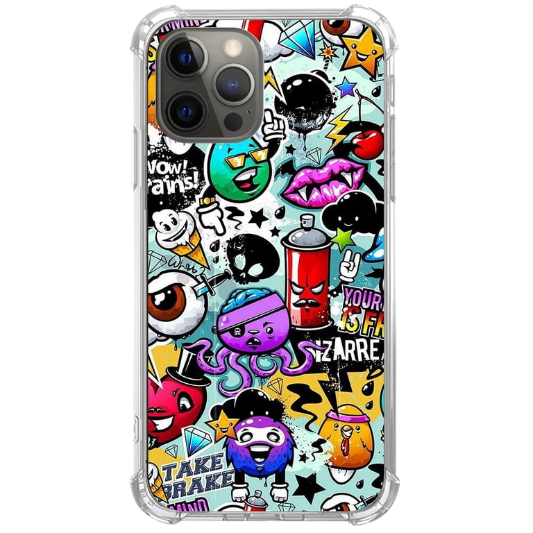 Cartoon Graffiti Case for iPhone 12 Pro,Aesthetic Art Design Pattern TPU Shock-proof Cover Case - Walmart.com Cartoon Graffiti Case for iPhone 12 Pro,Aesthetic Art Design Pattern TPU Shock-proof Cover Case - Walmart.com