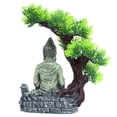 thumbnail image 4 of Estatua de Buda, decoración para acuario, escondite de resina para peces, cueva para bettas grandes El 18x10x23cm, 4 of 6