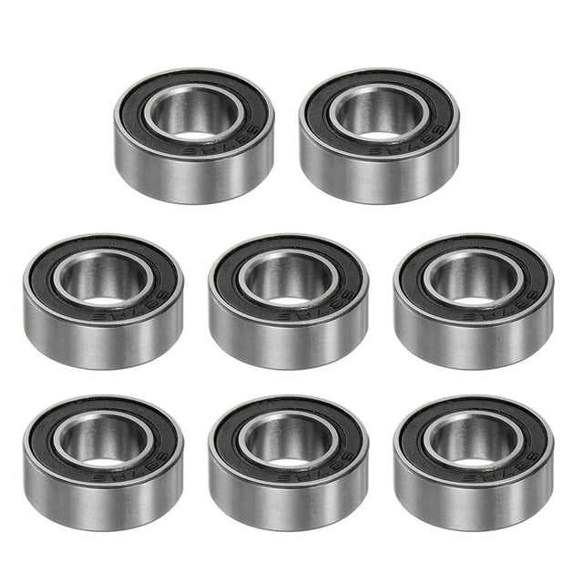 Unique Bargains 687-2RS Roulements à Billes 7mmx14mmx5mm Acier Chromé Double Étanchéité Lot de 8