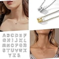thumbnail image 4 of Gargantilla con letra N inicial para mujer CHAO Plata de ley 925/chapado en oro joyería con nombre y monograma, 4 of 5
