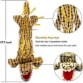 thumbnail image 2 of Plush Toys 3 Pack, Crocodile Plush Dog Toy No Stuffing, Dog Chew Toy for Puppy Medium and Large Dogs Squeak Toys, 2 of 4