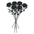 thumbnail image 4 of ELAYARD Set of 6 Black Artificial Roses, Realistic Fake Flowers for Indoor Home Decor and Office Decoration, 4 of 8