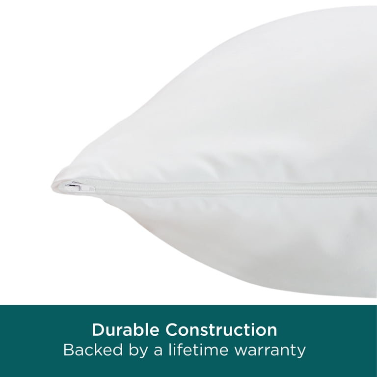 AllerEase CleanBoost Pillow Protector, Standard/Queen, Zippered photo 8
