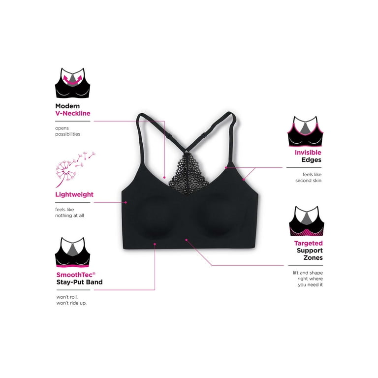 Maidenform Pure Comfort Wireless Bra with High Neck, Pullover Mesh Bra with  Removable Cups, Wirefree Bra for Everyday Comfort, Fuchsia Feather, Small :  : Clothing, Shoes & Accessories
