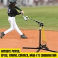 thumbnail image 5 of Baseball Softball Swing Trainer with 5 Power Bands,Auto Reset Baseball Training Equipment,Baseball Hitting Trainer,Height Adjustable 31-47 inches Softball Swing Trainer Improve Power,Speed, 5 of 5
