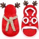 thumbnail image 1 of Disfraz de Papá Noel para perros, ropa de Navidad, disfraz cálido de reno para perros, suéter para cachorros, abrigos para mascotas, trajes de Navidad para perros pequeños y gatos MFZFUKR HY-0075, 1 of 4