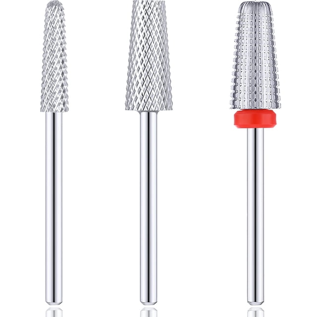 Juego de brocas para uñas Outus 5 en 1, con forma cónica, para acrílico