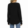 thumbnail image 5 of Ronuti Women's Long Sleeve Top Crewneck Basic Lightweight Fall Shirt with Thumb Hole, 5 of 7