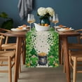 thumbnail image 2 of St. Patrick's Day Table Runner - 36 Inch Long, Kitchen Dining Table Runner Dresser Scarves, Spring Lucky Shamrocks Gnomes Vintage Farmhouse Decor for Coffee Tables Wedding Party Banquet, 2 of 8