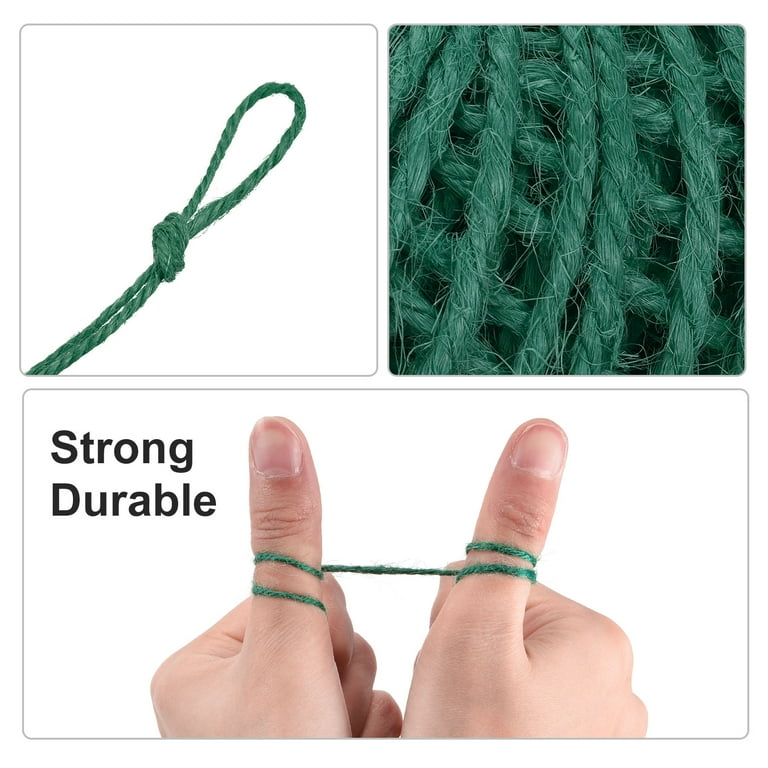 Uxcell 33ft 5mm Burlap Leaf Ribbon Artificial Vine Natural Jute Rope Twine, Multicolor 2 Roll...
