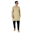 thumbnail image 5 of Sonakshi Fashion Men Kurta Jacquard Indian Traditional Long Sleeve Brocade Wedding Party Wear Apparel, Kurta Only, 5 of 7