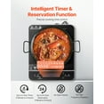 thumbnail image 4 of KFFKFF Portable Induction Cooktop, 1800W Electric Induction Burner with 9 Temperature Settings, Countertop Induction Hot Plate with 4H Timer, 24H Reservation, Child Lock, Easy to Clean, for Cooking, 4 of 9