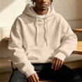 thumbnail image 5 of Hoodie Sweatshirt for Men -Lined Long Sleeve Pullover Sweatshirt Warm Fall Winter Sweatshirts, 5 of 7
