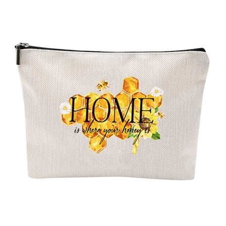 Floral Cosmetic Bag Wild Flowers Makeup Bag Ideal for Teen Girls Women Birthday Present Inspirational Accessories for Loved Ones