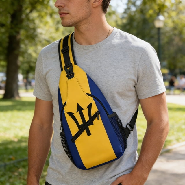 Klonfd Backpack Crossbody With Shoulder Strap Features National Print Large Capacity Suitable For Outdoor Cycling And Traveling Suitable For Both