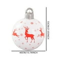 thumbnail image 2 of Premium 60cm Inflatable Christmas Ball Decorations - Durable PVC Outdoor Holiday Ornament for Yard, Porch, Garden & Front Door - Santa Claus & Snowman Designs - Weatherproof Xmas Balloons, 2 of 2