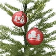 thumbnail image 3 of Holiday Time Dia 65mm 4Ct Snwman&Tree Glass Ornament, 3 of 5