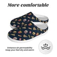 thumbnail image 6 of Daiia Fastfood Print Women’s Fuzzy Slippers Memory Foam Lightweight House Shoes Cozy Loafer Flannel House Shoes-39/40, 6 of 7