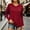 Red, variant on jjayotai Long Sleeve Shirts for Women Fall Outfit 2026 Fashion Casual T Shirt V Neck Basic Loose Tunic Tops