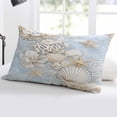 thumbnail image 5 of Coastal Throw Pillow Cover 20 x 30 Inch Decorative Pillow Cover Beach Summer Nautical Starfish Coral Lumbar Pillowcase Seasonal Rectangle Cushion Case for Couch Sofa Bed Living Room, 5 of 7