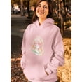 thumbnail image 2 of Anime Schoolgirl In Surprise Hoodie Women - Women Hoodie, Large, 2 of 4