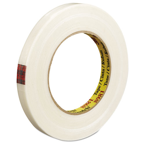 Filament Tape 898, 3" Core, 24 Mm X 55 M, Clear | Bundle of 5 Rolls