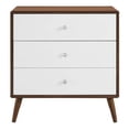 thumbnail image 6 of Modway Transmit 3-Drawer Chest in Walnut White, 6 of 8