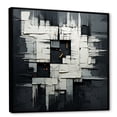 thumbnail image 2 of Designart "Monochrome Fantasy Landscape II" Abstract Painting Floater Framed Canvas Art Print, 2 of 5