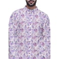 thumbnail image 4 of Atasi Kurta à Manches Longues Imprimé, Boutonné, Asymétrique, Kurta de Designer pour Garçons, 4 of 5