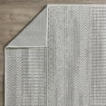 thumbnail image 6 of Loomaknoti Breyleigh Canderz 2' x 3' Grey Tribal Indoor/Outdoor Accent Rug, 6 of 9