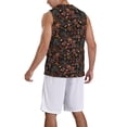thumbnail image 2 of Naloa Floral Basketball Jersey Reversible Men's Mesh Athletic Sports Shirts Training Practice S-4XL3X-Large, 2 of 6