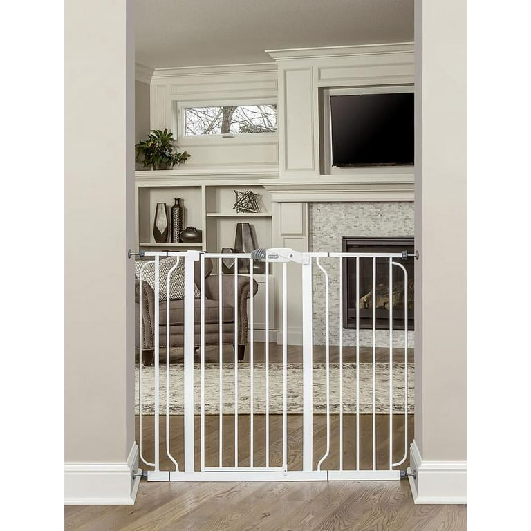 Regalo 36 inch Tall and 49 inch Wide Walk Thru Baby Gate Extra Wide Ages 6 to 24 Months