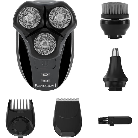 Remington Balder Head Shaver, 3 Dual-Track Cutting Multi-Directional Heads