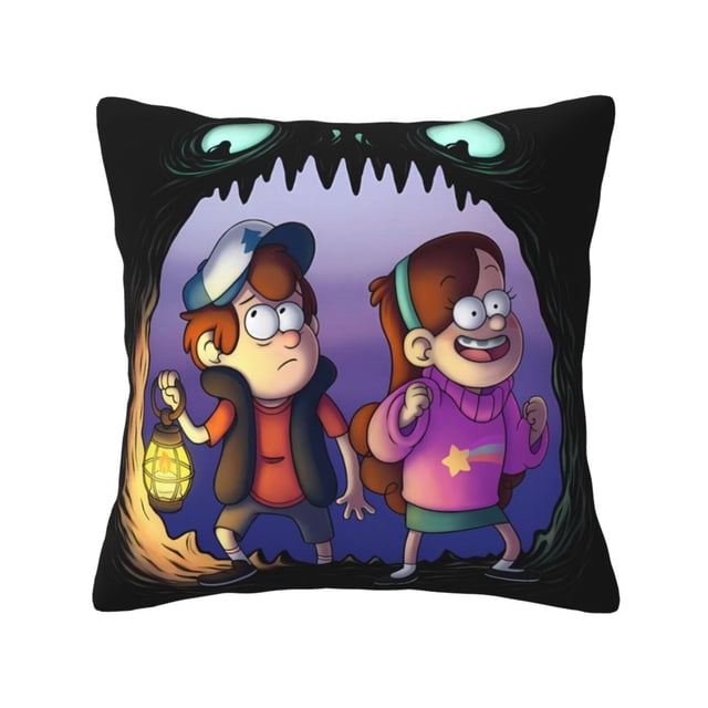 Funda de cojín decorativa universal suave de Gravity Falls para las cuatro estaciones, para sala de estar, sofá, cama