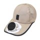 thumbnail image 4 of Gorra con ventilador solar, protección solar, gorra béisbol para senderismo y pesca al libre. Caqui, 4 of 8