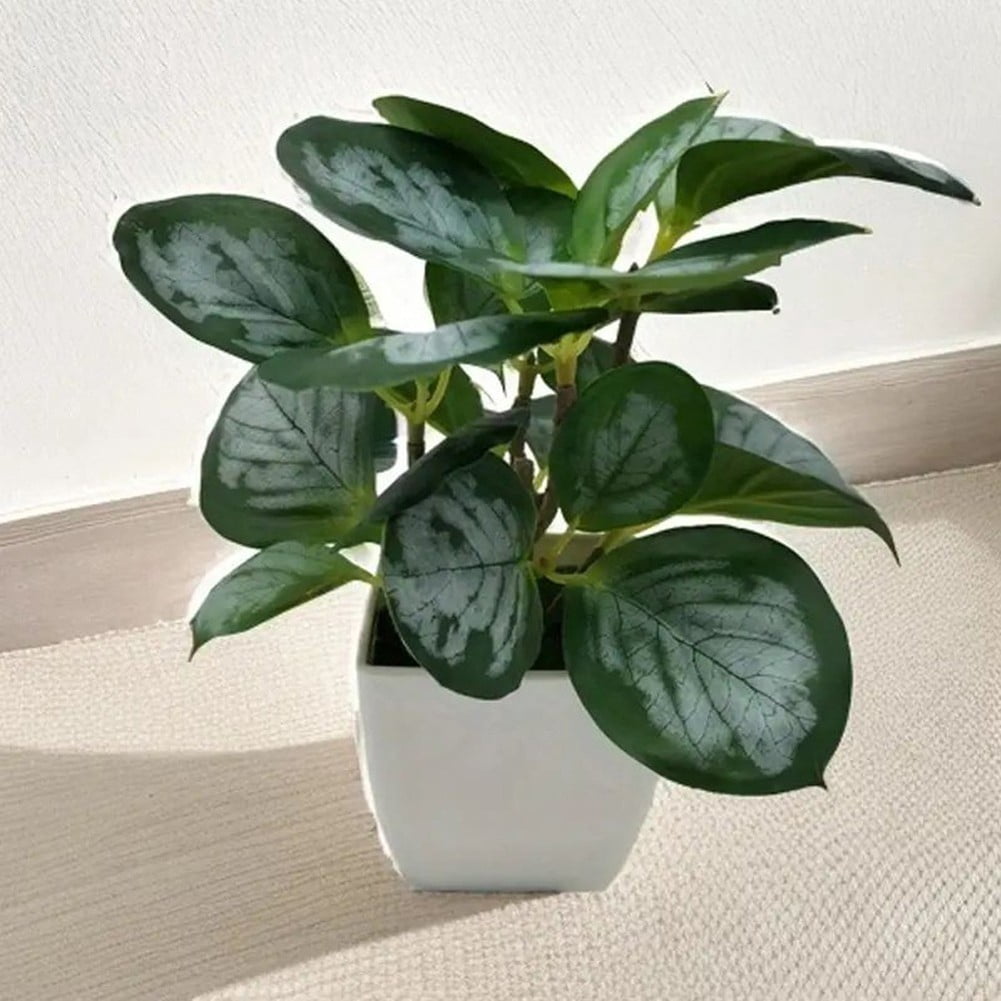 AFQH 4 Pcs Small Fake Plants Artificial Potted Plants Indoor for Living Room Bedroom